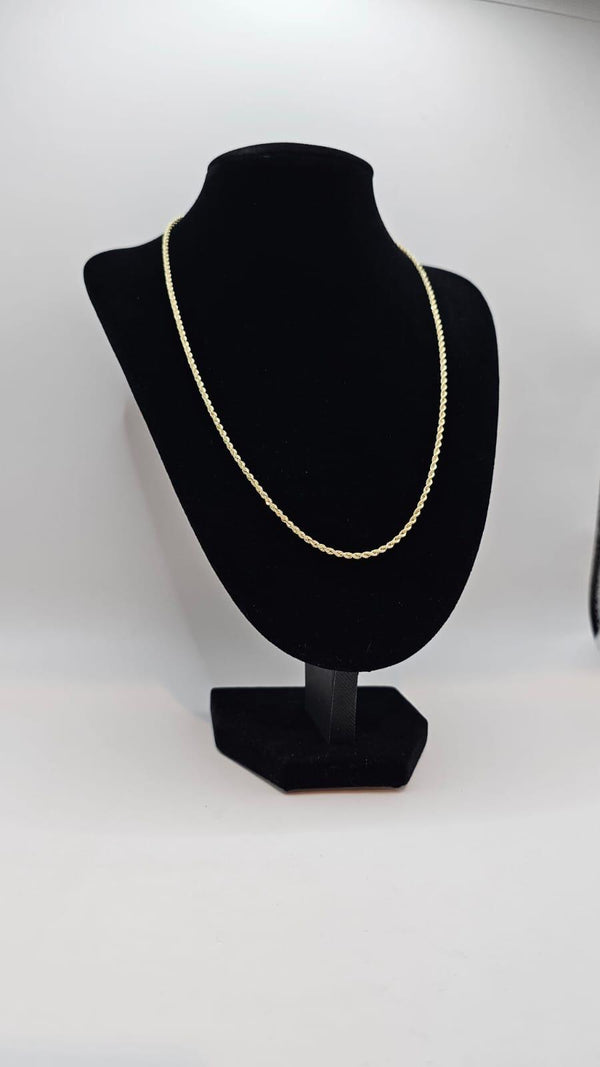 14K Yellow Gold "ROPE" Chain Necklace