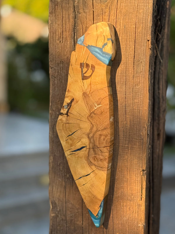 Israel Shaped Mezuzah Case