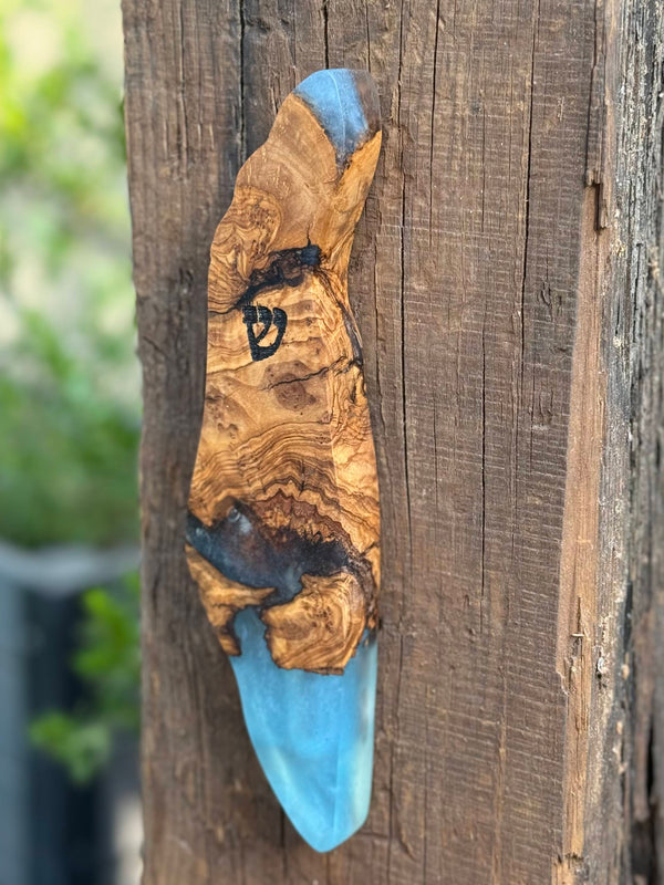 Israel Shaped Mezuzah Case